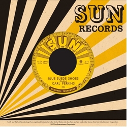 Carl Perkins Blue Suede Shoes Honey Dont! vinyl 7