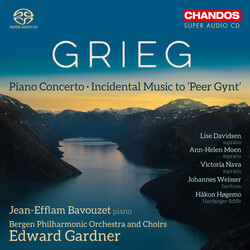 Edvard Grieg / Jean-Efflam Bavouzet / Bergen Filharmoniske Orkester / Bergen Filharmoniske Kor / Edward Gardner / Lise Davidsen / Ann-Helen Moen / Vic