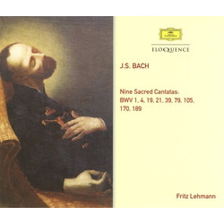 Johann Sebastian Bach / Fritz Lehmann Nine Sacred Cantatas CD