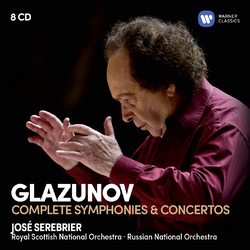 Alexander Glazunov / Jose Serebrier / Royal Scottish National Orchestra / Russian National Orchestra Glazunov Complete Symphonies & Concertos CD