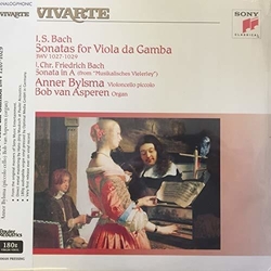 Johann Sebastian Bach / Johann Christoph Friedrich Bach / Anner Bylsma / Bob van Asperen J. S. Bach Sonatas For Viola Da Gamba Bwv 1027-1029 / J. Chr.