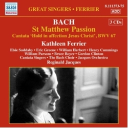 Ferrier Bach Choir Cantata Singers Jacques Orch St. Matpew Passion, Cantata N CD