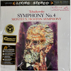 Pyotr Ilyich Tchaikovsky / Pierre Monteux / Boston Symphony Orchestra Symphony No. 4 Vinyl LP