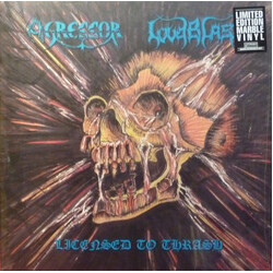 Agressor / Loudblast Licensed To Thrash Vinyl LP