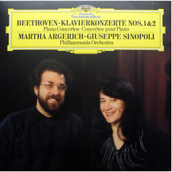 Beethoven / Argerich / Philharmonia Orch / Simopol Piano Concertos Nos 1 & 2 Vinyl 2 LP