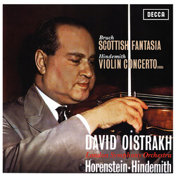 Max Bruch / Paul Hindemith / David Oistrach / The London Symphony Orchestra / Jascha Horenstein Scottish Fantasia / Violin Concerto Vinyl LP