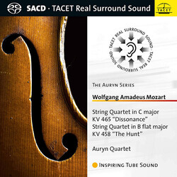 Wolfgang Amadeus Mozart / Auryn Quartett String Quartet In C Major KV 465 "Dissonance"; String Quartet In B Flat Major KV 458 "The Hunt" SACD