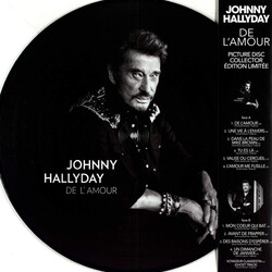 Johnny Hallyday DE L'AMOUR   picture disc Vinyl LP