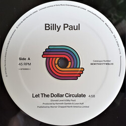 Billy Paul Let The Dollar Circulate Vinyl