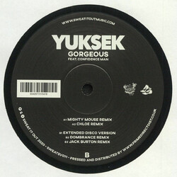 Yuksek Confidence Man Gorgeous Remixes vinyl 12