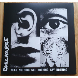 Discharge Hear Nothing See Nothing Say Nothing (Blk) (Gry) vinyl LP