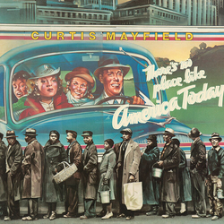 Curtis Mayfield Theres No Place Like America BLUE VINYL LP