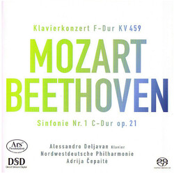 Wolfgang Amadeus Mozart / Ludwig van Beethoven / Alessandro Deljavan / Nordwestdeutsche Philharmonie / Adrija Čepaitė Klavierkonzert F-Dur Kv 459 / Si