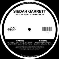 Siedah Garrett Do You Want It Right Now 2021 Remixes vinyl 12