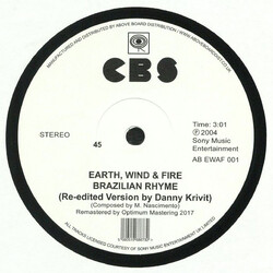 Earth, Wind & Fire Brazilian Rhyme / Runnin' Vinyl