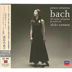 Johann Sebastian Bach / Akiko Suwanai The Sonatas And Partitas For Violin Solo = 無伴奏ヴァイオリン・ソナタ＆パルティータ (全曲) SACD