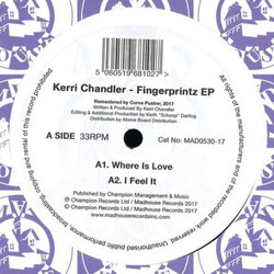 Kerri Chandler Fingerprintz EP Vinyl