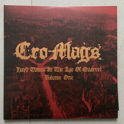 Cro-Mags Hard Times In The Age Of Quarrel Vol. 1 Vinyl 2 LP
