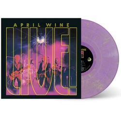 April Wine Live! Purple With Yellow Specs Vinyl 180g Lp Colored VINYL LP