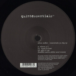 Alton Miller Essentials Ya Dig EP Vinyl