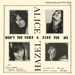 Dickens,Hazel Gerrard,Alice Wont You Come & Sing For Me vinyl LP