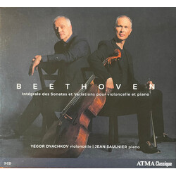 Ludwig van Beethoven / Yegor Dyachkov / Jean Saulnier Intégrale Des Sonates Et Variations Pour Violoncelle Et Piano CD