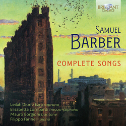 Barber Ezra Lombardi Complete Songs CD
