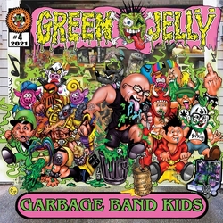 Green Jelly Garbage Band Kids Colored Green Pink VINYL LP