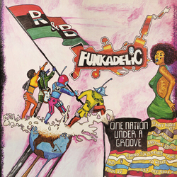 Funkadelic One Nation Under A Groove GREEN RED VINYL LP