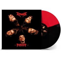 Dismember Pieces Red & Black Split Colored VINYL LP