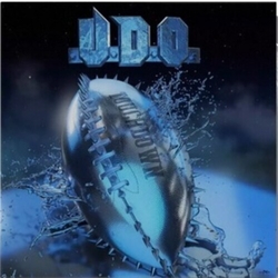 U.D.O. Touchdown BLUE WHITE SPLATTER VINYL LP