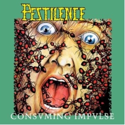 Pestilence Consuming Impulse Transparent Red & Black Splatter Vinyl Clear VINYL LP