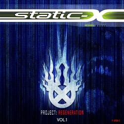 Static-X Project Regeneration 1 Blue Colored Green VINYL LP