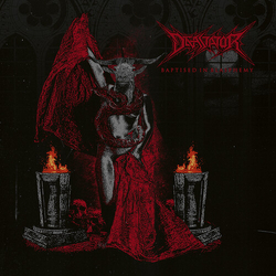 Devastator Baptised In Blasphemy RED VINYL LP