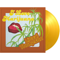 Linval Thompson I Love Marijuana YELLOW VINYL LP