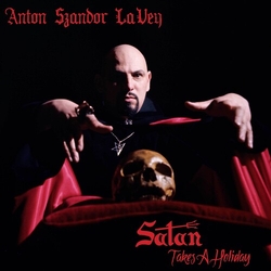 Anton Lavey Satan Takes A Holiday - Red Marble (Colv) (Red) vinyl LP