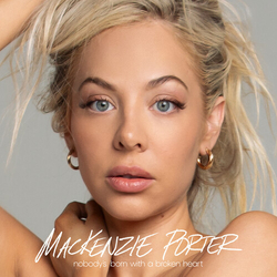 Mackenzie Porter Nobodys Born With A Broken Heart - Grey Blue VINYL LP