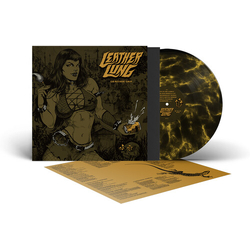 Leather Lung Graveside Grin - Black & Yellow Marble  YELLOW VINYL LP