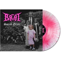 Brat Social Grace PINK WHITE SPLATTER VINYL LP