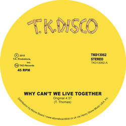Timmy Thomas Why Cant We Live Together VINYL 12INCH