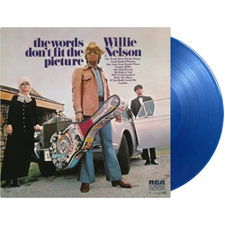Willie Nelson Words Dont Fit The Picture BLUE VINYL LP