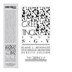Greetings From S.G.V Various Greetings From S.G.V Various VINYL LP