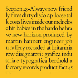 Section 25 Always Now (Box) (Wb) CD