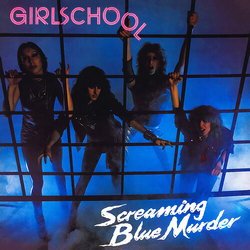 Girlschool Screaming Blue Murder - Marbled BLUE VINYL LP