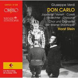 Verdi Ghiaurov Orchester Der Wiener Staatsoper Don Carlo - Live Recording From 1970 CD