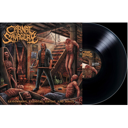 Carnal Savagery Graveworms Cadavers Coffins & Bones VINYL LP