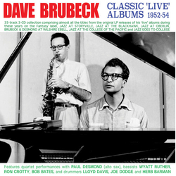 Dave Brubeck Classic Live Albums 1952-54 CD