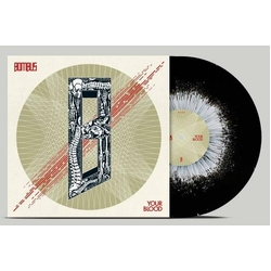 Bombus Your Blood - B W Splatter  WHITE VINYL LP
