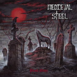 Medieval Steel Blood Moon - Red Black Splatter  VINYL LP