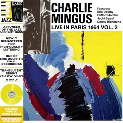 Charlie Mingus Live In Paris 1964 Vol. 2 - Translucent Yellow VINYL LP